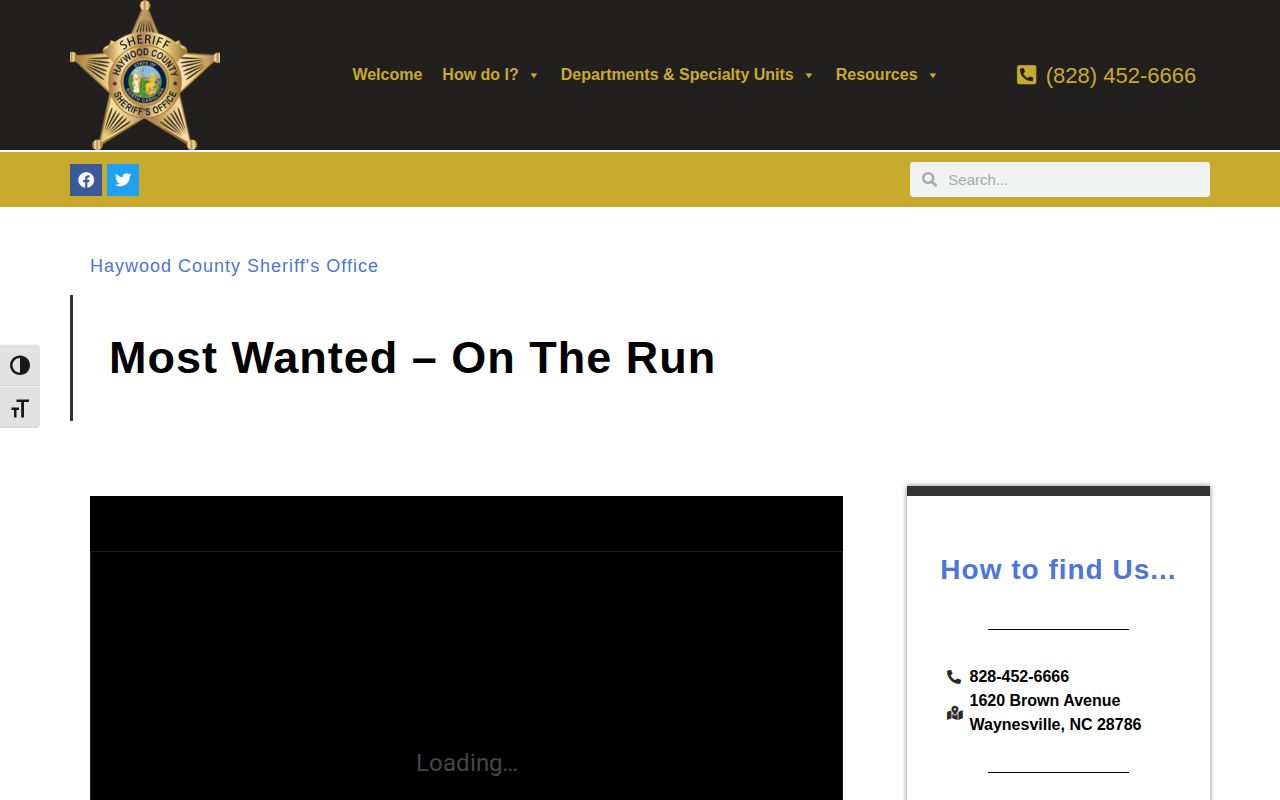 Haywood County arrest warrants most wanted page